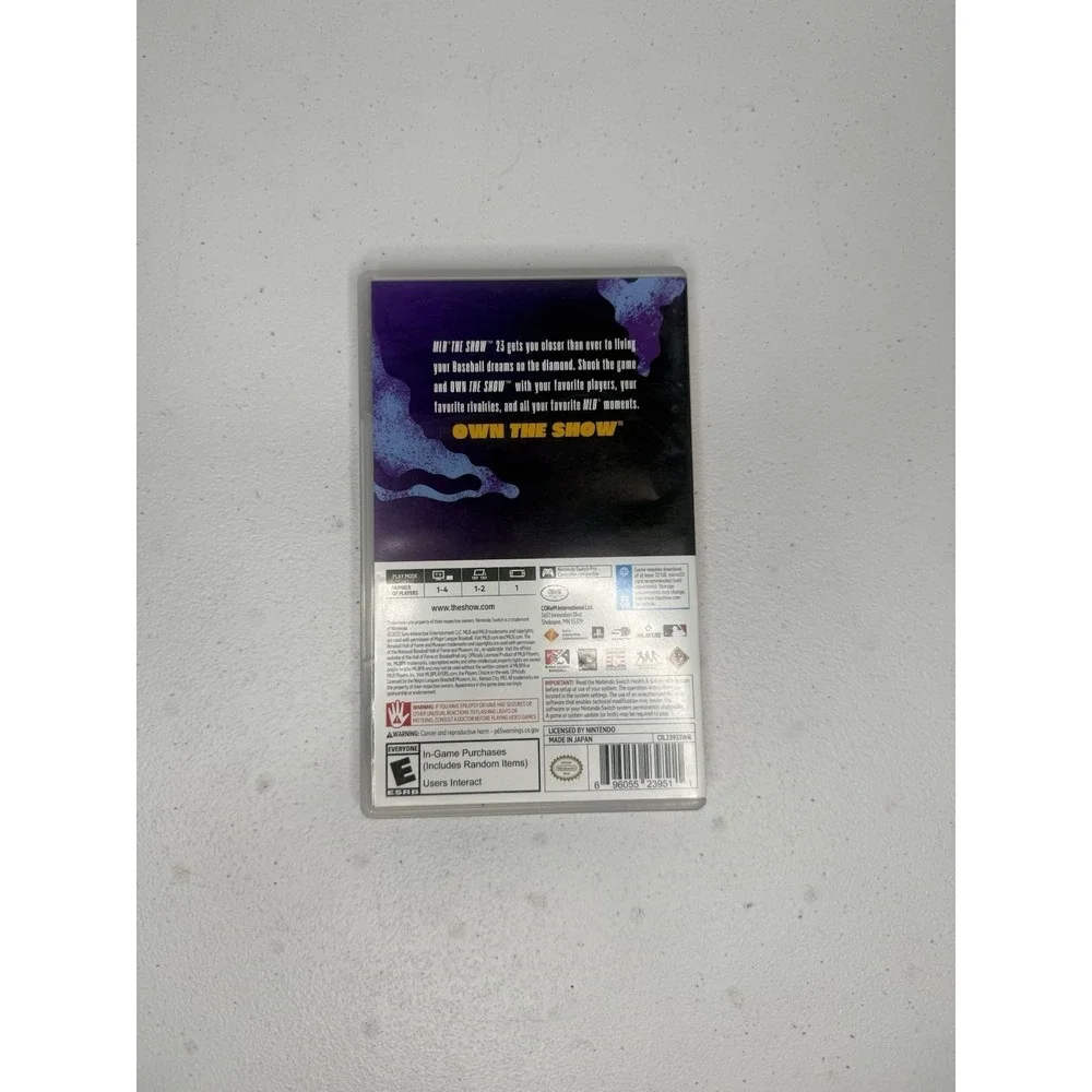 NINTENDO SWITCH THE SHOW 23 GAME & CASE